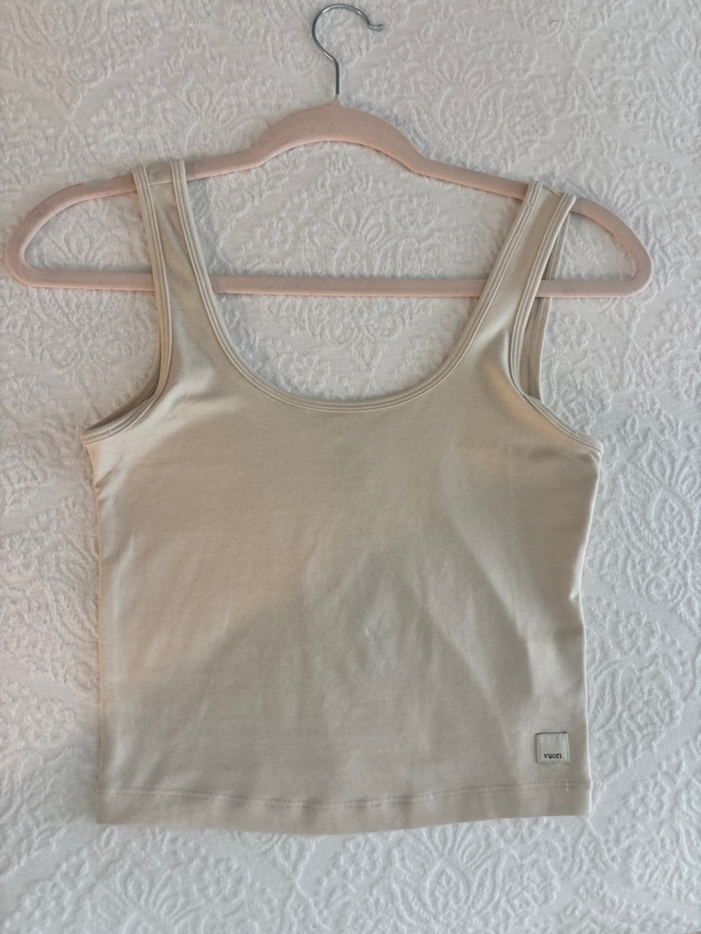 Women’s Vuori Cream Cropped tank top